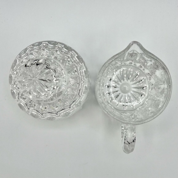 Gorham Crystal Creamer Sugar with Lid Althea Full Lead 2pc Set Vintage W Germany - Picture 5 of 8